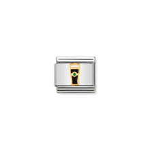 Load image into Gallery viewer, COMPOSABLE CLASSIC LINK 030250/04 GUINESS IN 18K GOLD AND ENAMEL
