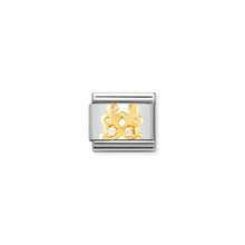 Load image into Gallery viewer, COMPOSABLE CLASSIC LINK 030302/03 GEMINI IN 18K GOLD AND CZ