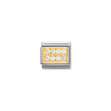 Load image into Gallery viewer, COMPOSABLE CLASSIC LINK 030314/01 WHITE PAVÉ WITH CZ IN 18K GOLD