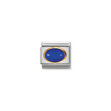 Load image into Gallery viewer, COMPOSABLE CLASSIC LINK 030502/09 LAPIS LAZULI OVAL IN 18K GOLD