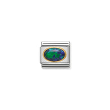 Load image into Gallery viewer, COMPOSABLE CLASSIC LINK 030502/26 GREEN OPAL OVAL IN 18K GOLD
