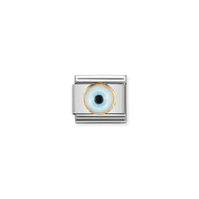 Load image into Gallery viewer, COMPOSABLE CLASSIC LINK 030506/18 GREEK EYE IN 18K GOLD