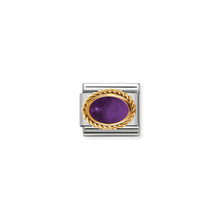 Load image into Gallery viewer, COMPOSABLE CLASSIC LINK 030508/02 AMETHYST OVAL IN 18K GOLD