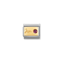 Load image into Gallery viewer, COMPOSABLE CLASSIC LINK 030519/01 JANUARY GARNET IN 18K GOLD