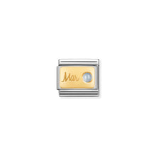Load image into Gallery viewer, COMPOSABLE CLASSIC LINK 030519/03 MARCH AQUAMARINE IN 18K GOLD