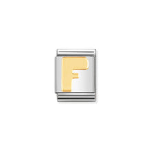 Load image into Gallery viewer, COMPOSABLE <STRONG>BIG LINK</STRONG> 032101/06 LETTER F IN 18K GOLD