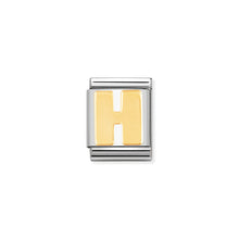 Load image into Gallery viewer, COMPOSABLE <STRONG>BIG LINK</STRONG> 032101/08 LETTER H IN 18K GOLD