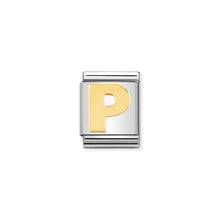 Load image into Gallery viewer, COMPOSABLE <STRONG>BIG LINK</STRONG> 032101/16 LETTER P IN 18K GOLD