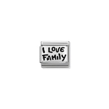 Load image into Gallery viewer, COMPOSABLE CLASSIC LINK 330102/34 I LOVE FAMILY IN 925 SILVER