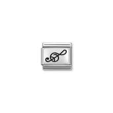 Load image into Gallery viewer, COMPOSABLE CLASSIC LINK 330109/04 TREBLE CLEF IN 925 SILVER
