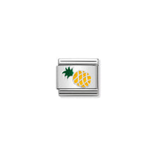 Load image into Gallery viewer, COMPOSABLE CLASSIC LINK 330202/45 PINEAPPLE IN ENAMEL & 925 SILVER
