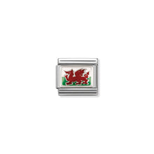 Load image into Gallery viewer, COMPOSABLE CLASSIC LINK 330207/02 WALES IN ENAMEL & 925 SILVER