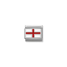 Load image into Gallery viewer, COMPOSABLE CLASSIC LINK 330207/03 ENGLAND IN ENAMEL & 925 SILVER