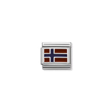 Load image into Gallery viewer, COMPOSABLE CLASSIC LINK 330207/09 NORWAY IN ENAMEL & 925 SILVER