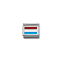 Load image into Gallery viewer, COMPOSABLE CLASSIC LINK 330207/20 LUXEMBOURG IN ENAMEL & 925 SILVER