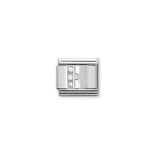 Load image into Gallery viewer, COMPOSABLE CLASSIC LINK 330301/08 LETTER H WITH CZ IN 925 SILVER