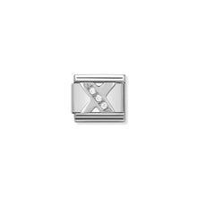 Load image into Gallery viewer, COMPOSABLE CLASSIC LINK 330301/24 LETTER X WITH CZ IN 925 SILVER