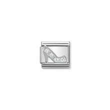 Load image into Gallery viewer, COMPOSABLE CLASSIC LINK 330304/09 STILETTO WITH CZ IN 925 SILVER