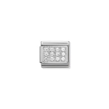 Load image into Gallery viewer, COMPOSABLE CLASSIC LINK 330307/01 PAVÉ WITH WHITE CZ IN 925 SILVER