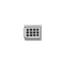 Load image into Gallery viewer, COMPOSABLE CLASSIC LINK 330307/10 PAVÉ WITH BLACK CZ IN 925 SILVER
