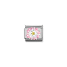 Load image into Gallery viewer, COMPOSABLE CLASSIC LINK 330321/05 ENAMEL PINK FLOWER IN 925 SILVER