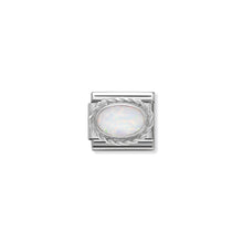 Load image into Gallery viewer, COMPOSABLE CLASSIC LINK 330503/07 WHITE OPAL STONE IN 925 SILVER