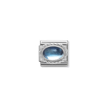 Load image into Gallery viewer, COMPOSABLE CLASSIC LINK 330504/13 LIGHT BLUE TOPAZ STONE IN 925 SILVER