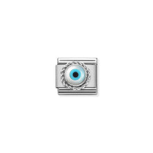 Load image into Gallery viewer, COMPOSABLE CLASSIC LINK 330506/18 GREEK EYE IN SILVER