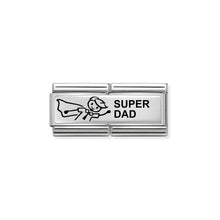Load image into Gallery viewer, COMPOSABLE CLASSIC DOUBLE LINK 330710/39 SUPER DAD IN 925 SILVER