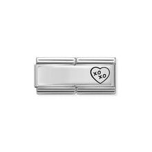 Load image into Gallery viewer, COMPOSABLE CLASSIC DOUBLE LINK 330710/15 XOXO HEART IN 925 SILVER