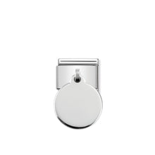 Load image into Gallery viewer, COMPOSABLE CLASSIC LINK 331801/01 ROUND PLATE CHARM IN 925 SILVER
