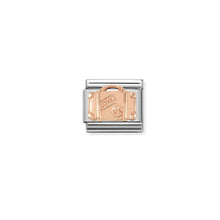 Load image into Gallery viewer, COMPOSABLE CLASSIC LINK 430102/07 SUITCASE IN 9K ROSE GOLD