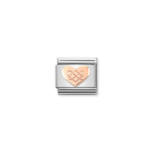 Load image into Gallery viewer, COMPOSABLE CLASSIC LINK 430104/38 CELTIC KNOT HEART IN 9K ROSE GOLD