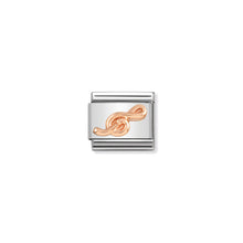 Load image into Gallery viewer, COMPOSABLE CLASSIC LINK 430106/13 TREBLE CLEF IN 9K ROSE GOLD