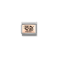 Load image into Gallery viewer, COMPOSABLE CLASSIC LINK 430112/12 PISCES IN 9K ROSE GOLD
