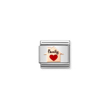 Load image into Gallery viewer, COMPOSABLE CLASSIC LINK 430202/11 HOME RED HEART IN 9K ROSE GOLD