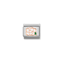 Load image into Gallery viewer, COMPOSABLE CLASSIC LINK 430202/02 CAMELLIA 9K ROSE GOLD & ENAMEL