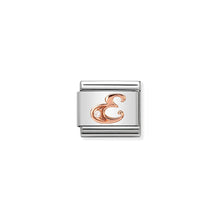 Load image into Gallery viewer, COMPOSABLE CLASSIC LINK 430310/05 LETTER E IN 9K ROSE GOLD