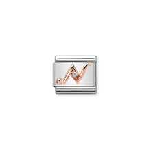Load image into Gallery viewer, COMPOSABLE CLASSIC LINK 430310/14 LETTER N IN 9K ROSE GOLD