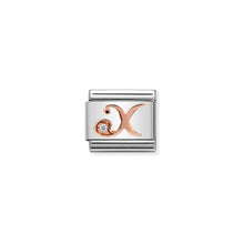 Load image into Gallery viewer, COMPOSABLE CLASSIC LINK 430310/24 LETTER X IN 9K ROSE GOLD
