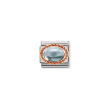 Load image into Gallery viewer, COMPOSABLE CLASSIC LINK 430507/30 BLUE TOPAZ IN 9K ROSE GOLD