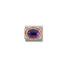 Load image into Gallery viewer, COMPOSABLE CLASSIC LINK 430507/35 AMETHYST IN 9K ROSE GOLD