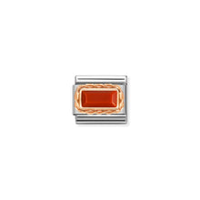 Load image into Gallery viewer, COMPOSABLE CLASSIC LINK 430512/11 RED CORAL IN 9K ROSE GOLD