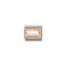 Load image into Gallery viewer, COMPOSABLE CLASSIC LINK 430604/010 WHITE CZ IN 9K ROSE GOLD