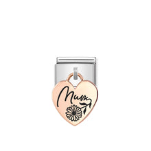 Load image into Gallery viewer, COMPOSABLE CLASSIC LINK 431803/03 MUM CHARM IN 9K ROSE GOLD