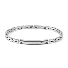 Load image into Gallery viewer, STRONG DIAMOND GEOMETRIC BRACELET 028339/058 STAINLESS STEEL &amp; BLACK DIAMOND
