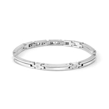 Load image into Gallery viewer, STRONG DIAMOND GEOMETRIC BRACELET 028340/001 STAINLESS STEEL &amp; WHITE DIAMONDS
