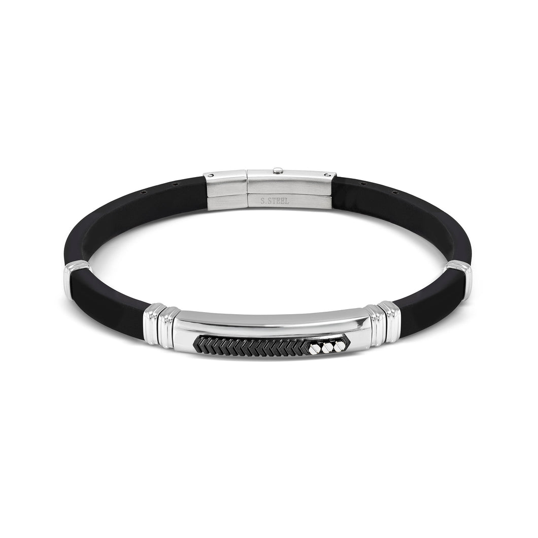 CITY ENERGY BRACELET 028818/030 STAINLESS STEEL & BLACK PVD