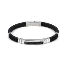 Load image into Gallery viewer, CITY ENERGY BRACELET 028819/037 STAINLESS STEEL, BLACK PVD &amp; CZ
