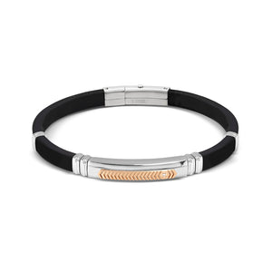 CITY ENERGY BRACELET 028819/059 STAINLESS STEEL, ROSE GOLD PVD & CZ